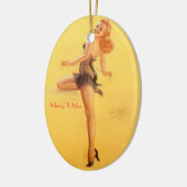 クリスマスツリーは- GALSの上のPIN -レトロを飾ります セラミックオーナメント (左)