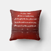 クリスマスツリーはO神聖な夜装飾用クッションを主演します クッション (裏面)