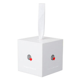 クリスマスツリーへのチャームの追加 キューブオーナメント