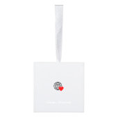 クリスマスツリーへのチャームの追加 キューブオーナメント (右)