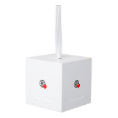 クリスマスツリーへのチャームの追加 キューブオーナメント (裏面アングル)