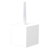 クリスマスツリーへのチャームの追加 キューブオーナメント (裏面アングル)