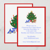 クリスマスツリーへの招待 招待状 (正面/裏面)