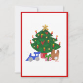 クリスマスツリーへの招待 招待状 (裏面)