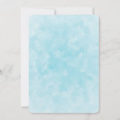 クリスマスツリーや動物を運ぶパーティー 招待状 (裏面)