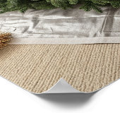 クリスマスツリーをスタンドに置く ポスター (角)