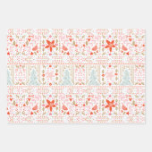 クリスマスツリーをテーマ高品質 ラッピングペーパーシート (正面)