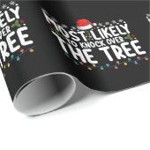 クリスマスツリーをノックする可能性が最も高い ラッピングペーパー (ロールコーナー)