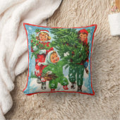 クリスマスツリーを入手する クッション (ブランケット)