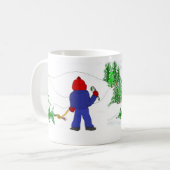 クリスマスツリーを入手する コーヒーマグカップ (正面左)