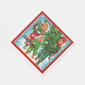クリスマスツリーを入手する スタンダードランチョンナプキン (角)