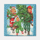 クリスマスツリーを入手する マグネット (正面)