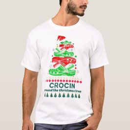クリスマスツリーを囲むCrocin クラシックTシャツ Tシャツ