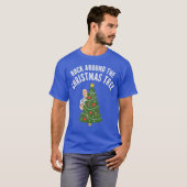 クリスマスツリーを囲んでロック Tシャツ (正面フル)