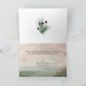 クリスマスツリーを家に カード (内部)