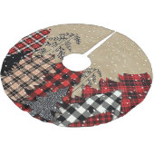 クリスマスツリーを広げる ブラッシュドポリエステルツリースカート (アングル)