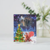 クリスマスツリーを引っ張るドラゴン シーズンカード (スタンド正面)