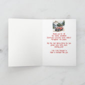 クリスマスツリーを手に入れる夫の友人 シーズンカード (内部)