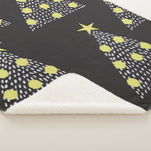 クリスマスツリーを手描きし、縫い目のないパターン シェルパブランケット (3/4)