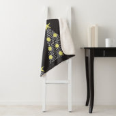 クリスマスツリーを手描きし、縫い目のないパターン シェルパブランケット (インサイチュ)