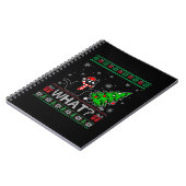 クリスマスツリーを押しおもしろいて何と黒い猫 ノートブック (左側)