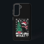 クリスマスツリーを押しおもしろいて何と黒い猫 SAMSUNG GALAXY S21ケース<br><div class="desc">猫なんというおもしろい黒猫がクリスマスツリーを押し付ける</div>