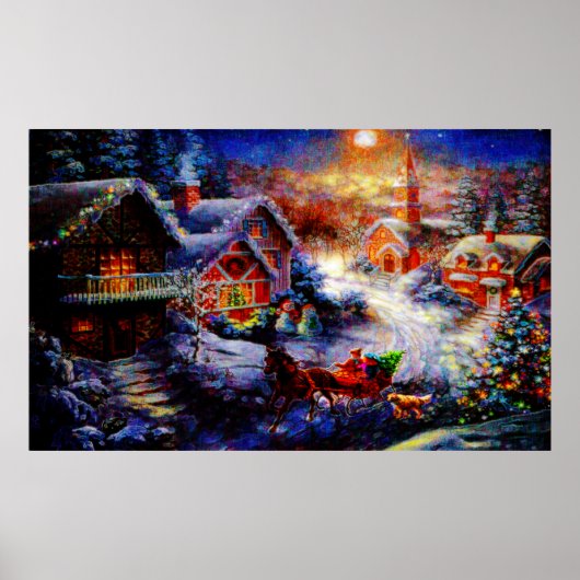 クリスマスツリーを持ち帰る ポスター (正面)