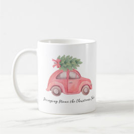 クリスマスツリーを持ち帰る,マグカップ, 11オズ コーヒーマグカップ