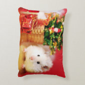 クリスマスツリーを持つハムスターKokolinka アクセントクッション (裏面(縦))