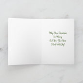 クリスマスツリーを持つ愛らしい天使 カード (内部)