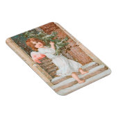 クリスマスツリーを持つ愛らしい天使 マグネット (右側)