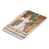 クリスマスツリーを持つ愛らしい天使 マグネット (左側)