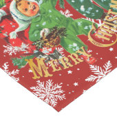 クリスマスツリーを赤に染める ロングテーブルランナー (コーナー)