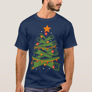 クリスマスツリーを飾った醜いクリスマスデザイン Tシャツ