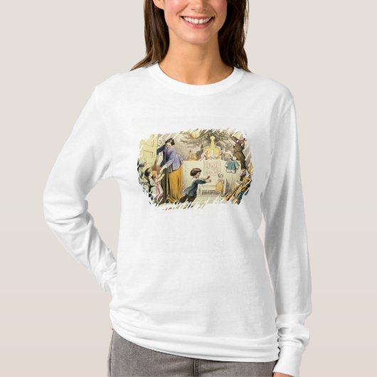 クリスマスツリーを飾ること Tシャツ (正面)