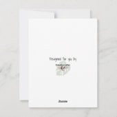 クリスマスツリーを飾るのが遅れたカメとリス シーズンカード (裏面)