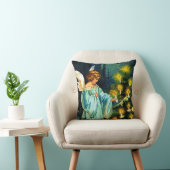 クリスマスツリーを飾る天使 クッション (椅子)