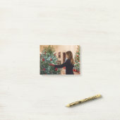 クリスマスツリーを飾るMelaniaの切札 ポストイット (デスク上)