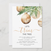 クリスマスツリーを飾ろう！ | クリスマスパーティー 招待状 (正面)