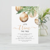 クリスマスツリーを飾ろう！ | クリスマスパーティー 招待状 (スタンド正面)