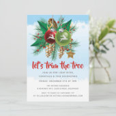 クリスマスツリーを飾ろう!|クリスマスパーティ 招待状 (スタンド正面)
