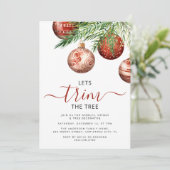 クリスマスツリーを飾ろう | クリスマスパーティ 招待状 (スタンド正面)