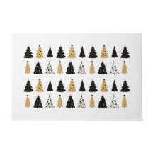 クリスマスツリーを黒と金ゴールドスタイルで整形