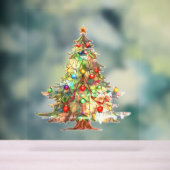 クリスマスツリーアクリルサインデザインスタイル アクリルサイン (ニュートラル)