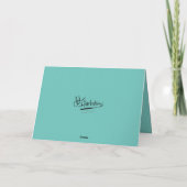 クリスマスツリーアンドトリブラックシェットランド・ シープドッグホリデーカード シーズンカード (裏面)