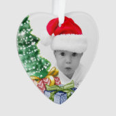 クリスマスツリーアートカスタム写真 オーナメント (正面)