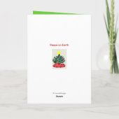 クリスマスツリーイエロースタージンジャーブレッドマン シーズンカード (裏面)