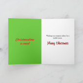 クリスマスツリーイエロースタージンジャーブレッドマン シーズンカード (内部)