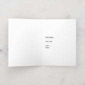 クリスマスツリーイエロー&グリーン 箔シーズンカード (内側レイダウン)