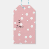 クリスマスツリーイラストレーションクラシックギフトラベル ギフトタグ (裏面)